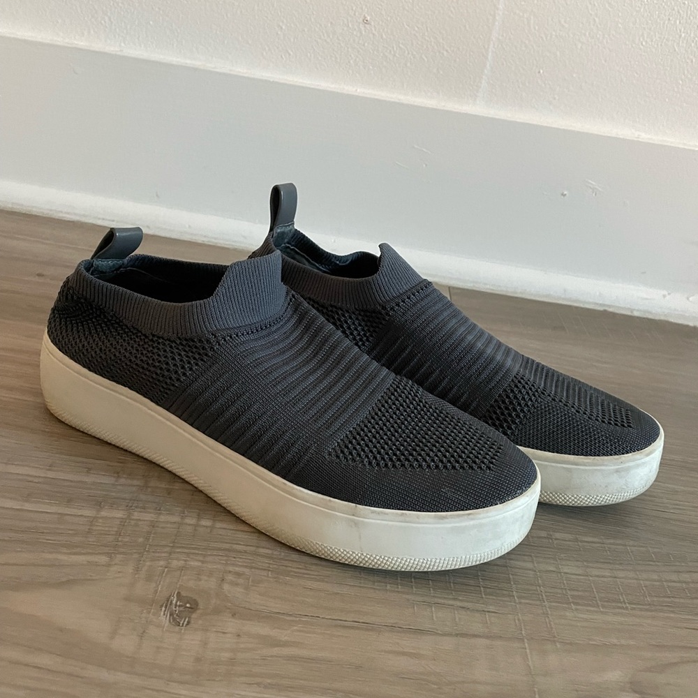 Steve Madden Grey Knit Sneakers, Size 7